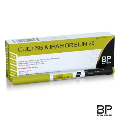 Body Pharm CJC-1295 + Ipamorelin 20mg — Verpackung und Pen (nur für Forschung)