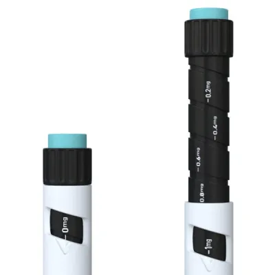 Body Pharm MOTS-c 32mg — Dosierwahlrad, Nahaufnahme