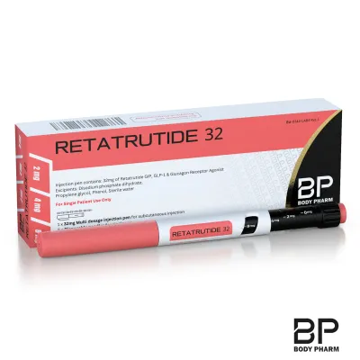 Body Pharm Retatrutide 32mg — Verpackung und Pen (nur für Forschung)