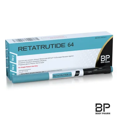 Body Pharm Retatrutide 64mg — Verpackung und Pen (nur für Forschung)