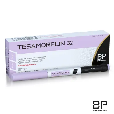 Body Pharm Tesamorelin 32mg — Verpackung und Pen (nur für Forschung)