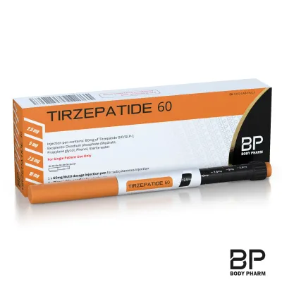 Body Pharm Tirzepatide 60mg — Verpackung und Pen (nur für Forschung)